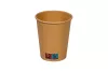 Kubek papierowy 1-warstwowy kraft 250ml/9oz śr.80 mm (z logo żółw)