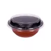 Wieczko do miski bordowo-czarnej 550 ml