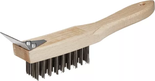 Szczotka druciana ze skrobakiem
