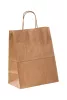 Torba papierowa klockowa 250x150x320 mm brązowa eco/kraft uchwyt skręcany