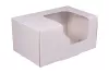 Kartonik z okienkiem 16,5x11x8 cm na kawałek tortu, biały