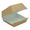 Pudełko hamburger duży 115x115x70 mm brązowo-białe