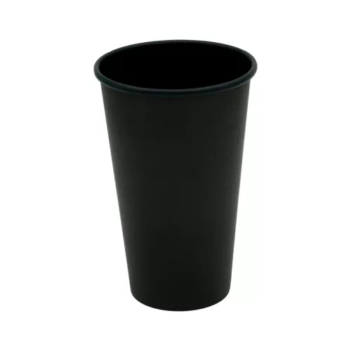 Kubek papierowy 100% czarny 400 ml/ 16 oz śr. 90 mm, 1-warstwowy BLACK