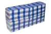Serwetka AIRLAID niebieska krata 1-w 40x40 cm w składce 1/8 flizelinowa