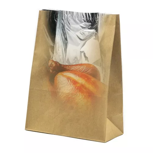 .Torba termiczna 25x34x12 cm papierowa 2-W metalizowana, kraft