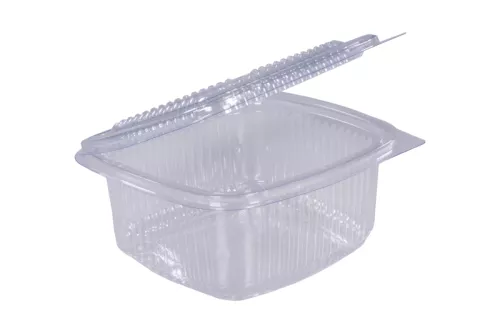 Pojemnik kwadratowy 500ml z wieczkiem na zawiasie