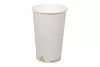 Kubek papierowy 1-warstwowy biały 400ml/16 oz śr. 90 mm (z logo żółw)
