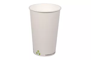Wieczko białe PS śr. 90 mm do kubków papierowych 300/400/500 ml – Coffee to go