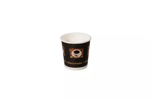 Kubek papierowy 100 ml śr. 65 mm brązowy, wzór