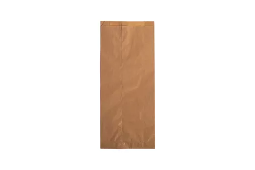 Torba papierowa fałdowa brązowa eco/kraft 35x15x6 cm