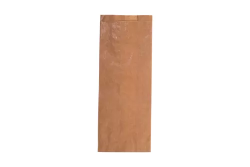 Torba papierowa fałdowa brązowa eco/kraft 34x13x7 cm