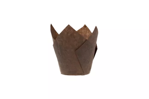 Papilotka muffin tulipan brązowy 50/85 wys.90mm