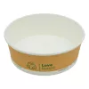 Pojemnik sałatkowy papierowy Plastic FREE 1300 ml śr. 185 mm, brązowo-biały