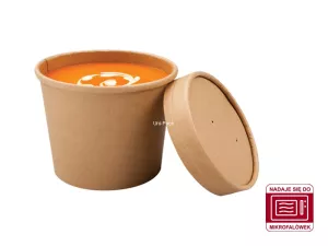 Pokrywka do pojemnika na zupę 225ml i 350ml transparentna