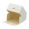 Kartonik na ciasto 13x13x7 cm z klapą, składany z tektury litej