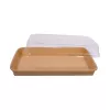 Pudełko papierowe YUMI™ 244x154mm (HP09) kraft do sushi z wieczkiem