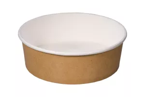 Wieczko PET do pojemnika sałatkowego kraft 1100/1300 ml śr. 184 mm