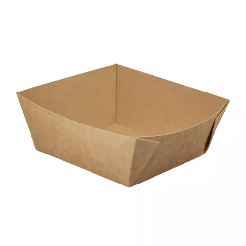 Tacka sałatkowa 100% papier 163x163x65 mm, 1300 ml, kraft