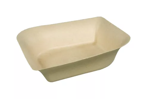 Talerz głęboki z trzciny cukrowej 350ml 14x14x3 cm