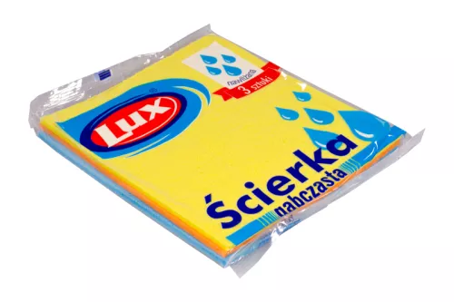 Ścierki gąbczaste LUX mix 3 kolorów