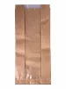 Torba papierowa fałdowa 35x15x9 cm brązowa kraft z okienkiem z folii PP