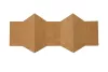 WKŁADKA KARTONOWA DO NACHOS BRĄZOWO-BIAŁA 316/132 MM