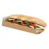 Kartonik hotdog/ zapiekanka dł. 230mm brązowy