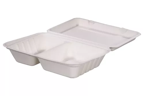 Menubox 2-dzielny z trzciny cukrowej 250x165x66 mm