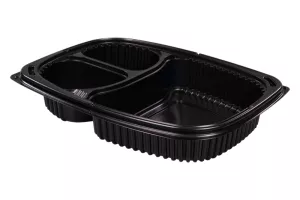 Przykrywka przezroczysta 3-dzielna COOK do pojemnika obiadowego 1250ml 255x190 mm