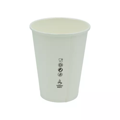 Kubek papierowy Plastic FREE 300ml śr.90mm, biały, bez SUP