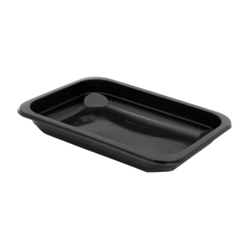 Pojemnik 1-komorowy 450 ml 187x137x25 mm MEDIUM PP czarny do zgrzewu