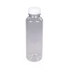 Butelka plastikowa rPET kwadratowa 400 ml śr. 2/38 mm gładka light z nakrętką białą