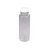 Butelka plastikowa rPET kwadratowa 300 ml śr. 2/38 mm gładka light z nakrętką białą
