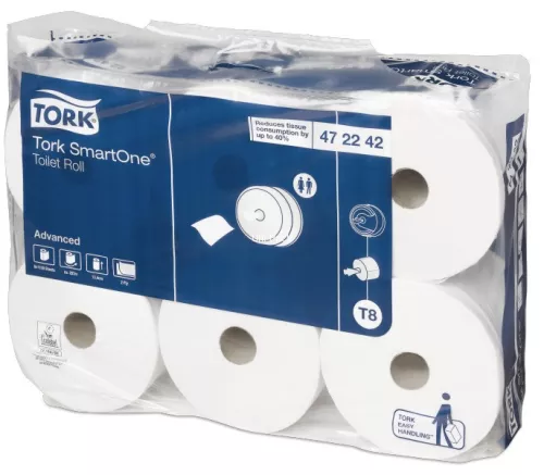 Papier toaletowy Tork SmartOne Advanced 2W, biały T8