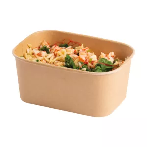 Wieczko PP do pojemnika prostokątnego 500/750/1000ml kraft 170x120mm