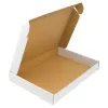 Pudełko prostokątne do pizzy 33,4x24,4x4,5 cm białe