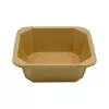 Papierowy pojemnik sałatkowy Stretto™ 1200 ml kwadratowy kraft 176x176x62 mm