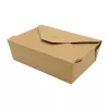 Pudełko papierowe 1500 ml lunch box 200x140x60 mm kraft, szczelne, powlekane PE