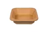 Papierowy pojemnik sałatkowy Stretto™ 400 ml kwadratowy kraft 143x143x35 mm