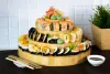 ! Patera dekoracyjna 4-stopniowa, tort sushi i nie tylko