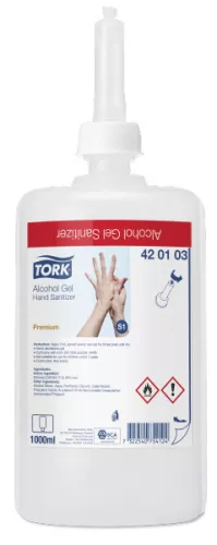Żel dezynfekcyjny Tork 80% alkoholu 1L, S1
