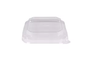 Papierowy pojemnik sałatkowy Stretto™ 300 ml kwadratowy kraft 125x125x35 mm