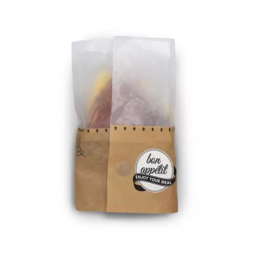 Torebka na kanapkę Fifty Fifty M 180x130 mm, BON APPETIT, papier 100%