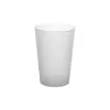 Kubek plastikowy 200 ml PP do systemów wielokrotnego użytku, nietłukący, mleczny