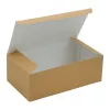 Pudełko kartonowe na kurczaka duże biało-brązowe 220x120x75 mm