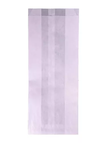 Torba papierowa fałdowa biała 27x10x6,5 cm