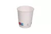 Kubek papierowy 2-warstwowy biały 200ml/9oz śr. 80 mm (z logo żółw)
