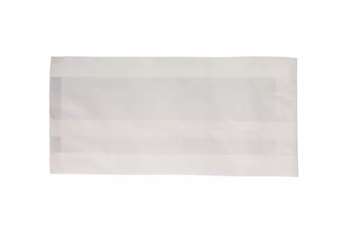Torba papierowa fałdowa biała 29x15x6 cm