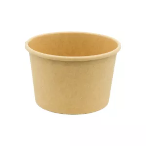 Pokrywka wentylowana kraft do pojemnika na zupę 250 ml śr. 95 mm