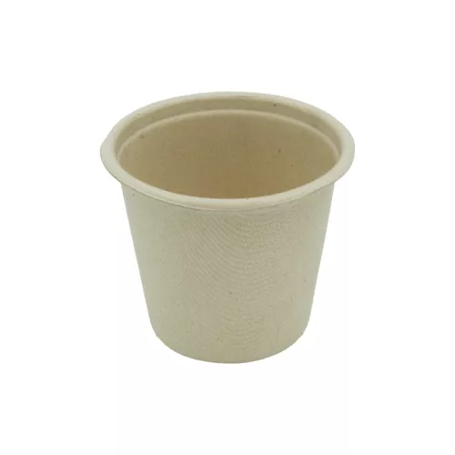 Kubek degustacyjny 80 ml z pulpy z trzciny cukrowej, eco natural (bez opłaty SUP)
